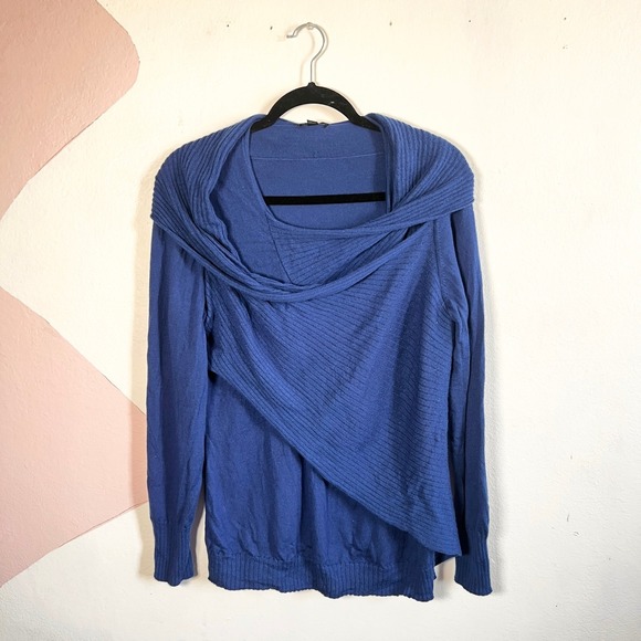 Lafayette 148 New York Sweaters - Lafayette 148 New York Sweater 100% Extra Fine Wool Quite Luxury Royal Blue XL
